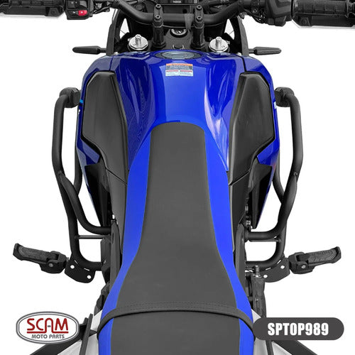 Protetor de Motor com Pedaleira Scam Yamaha Ténéré 700 2026 em diante Preto Fosco