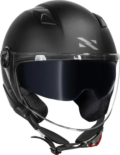 Capacete Aberto Norisk Orion SV Solid com Óculos Solar Interno Preto Fosco