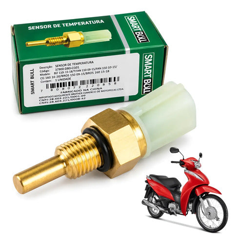 Sensor de Temperatura do Óleo Smartfox Honda Biz 125 Cg Bros 150 160 Titan Fan Start Cargo Biz 110i
