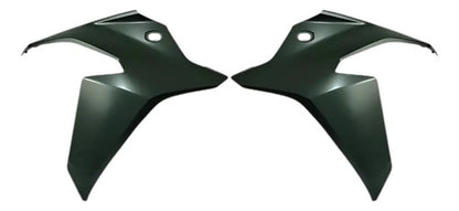 Par de Aletas Abas do Tanque Paramotos Honda Xre 300 2019 em diante Verde Fosco