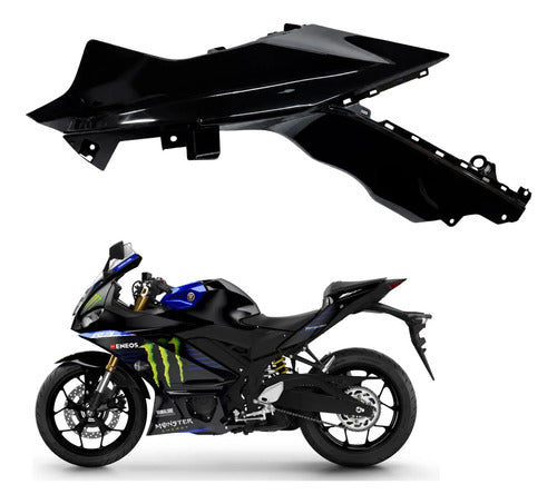 Carenagem Lateral Superior Yamaha Yzf-R3 2020 a 2025 Preto