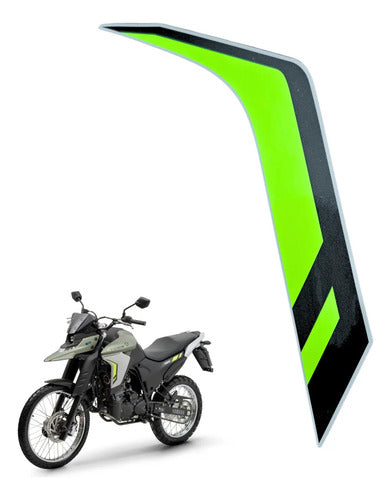 Adesivo da Aba do Tanque Esquerda Yamaha Lander 250 2025 Verde
