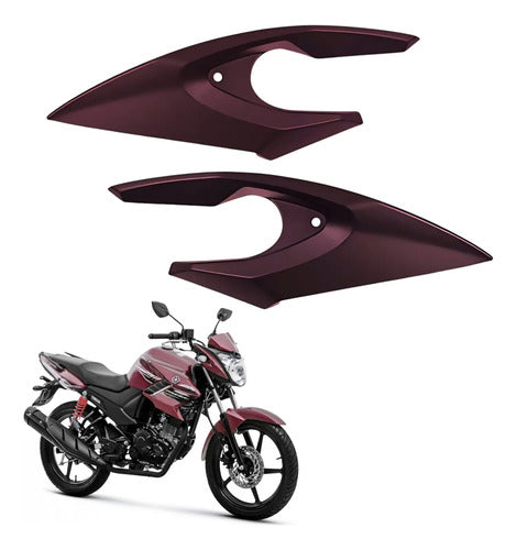 Bananinha Par de Carenagens Laterais do Farol Paramotos Yamaha Fazer 150 2016 a 2018 Magenta