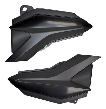 Par de Tampas Laterais Paramotos Yamaha Factor 125 150 2017 a 2024 Preto