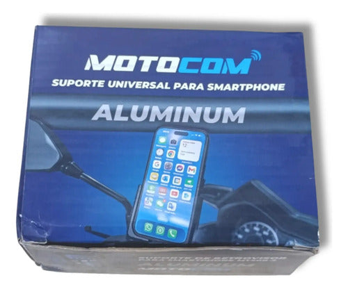 Suporte de Celular para Guidão Motocom MT500-1 Giro 360 4 a 7 Polegadas
