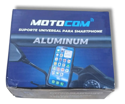 Suporte de Celular para Guidão Motocom MT500-1 Giro 360 4 a 7 Polegadas