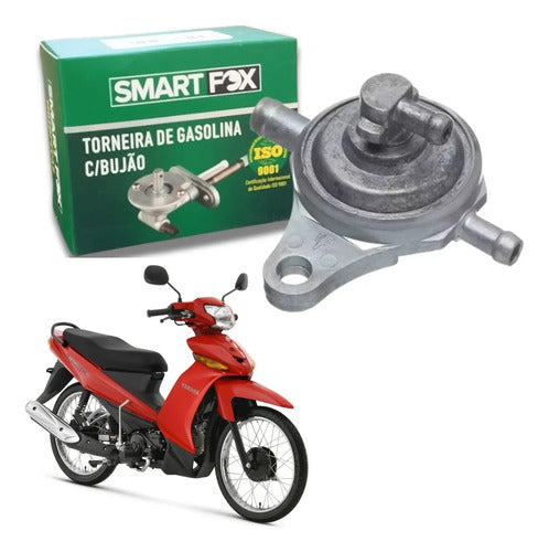 Torneira de Combustível com Bujão Smartfox Yamaha Crypton 115 2009 em diante