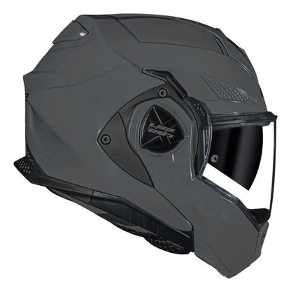 Capacete Escamoteável LS2 FF901 Advant X Solid Cinza Brilhante