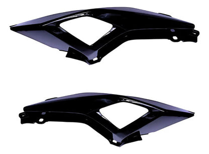Par de Rabetas Laterais Paramotos Yamaha Fazer Fz25 250 2018 a 2025 Preto Brilhante