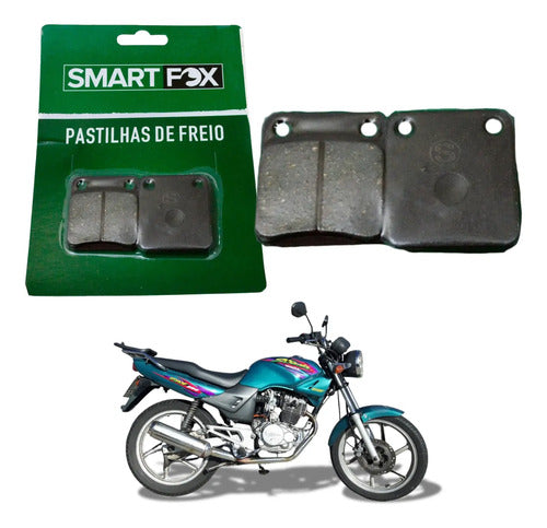 Pastilha de Freio Dianteira Smartfox Honda Cg 125 150 Titan Cbx 150 Aero 200 Strada Dafra Speed 150