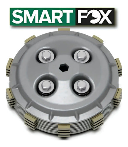 Kit Embreagem Completo Smartfox Yamaha Fazer Crosser 150 2014 em diante Factor 150 2016 em diante