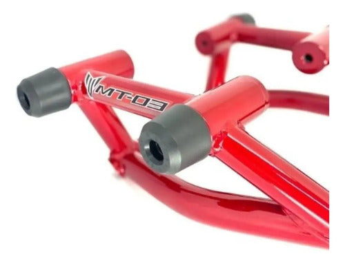 Protetor de Motor Stunt Race Cage Yamaha Mt-03 2016 em diante Vermelho Metálico