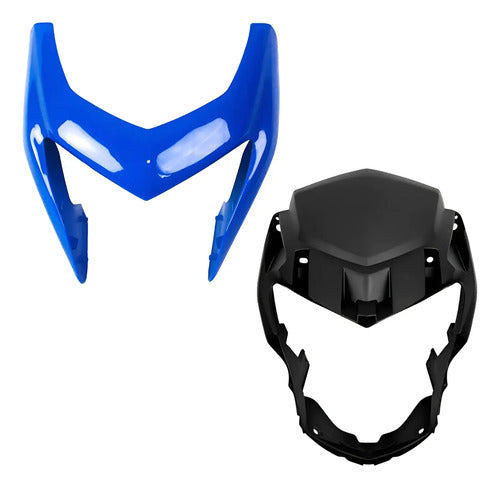 Kit Carenagem do Farol Paramotos Honda Bros 160 2015 a 2021 Azul