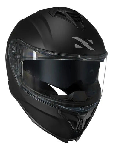 Capacete Norisk Strada II Solid com Óculos Solar Interno Preto Fosco
