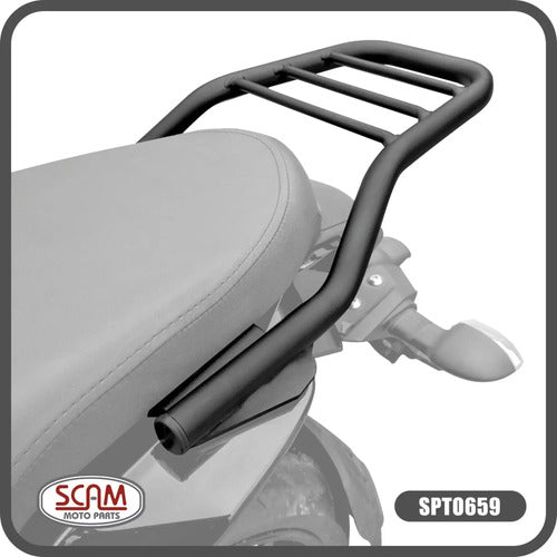 Suporte de Baú Bagageiro Scam Yamaha Fazer Fz15 150 2023 em diante