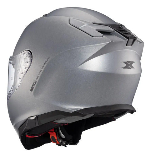 Capacete Texx Kaiman Solid com Óculos Solar Interno Cinza Fosco Tamanho 62
