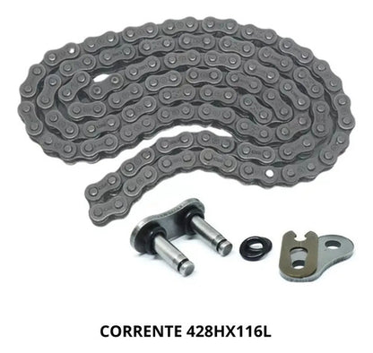 Kit Relação Smartfox com Retentor Honda Cg 125 Titan Fan 428OH 116L 44/14T