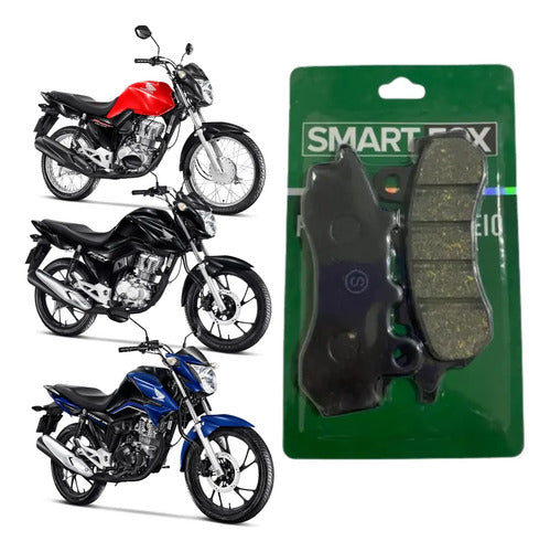 Pastilha de Freio Dianteira Smartfox Honda Cg 160 Titan Fan Start Cargo 2018 a 2025