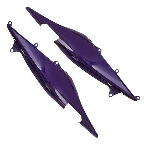 Par de Rabetas Laterais Paramotos Honda Cb 300r 2011 Roxo Metálico