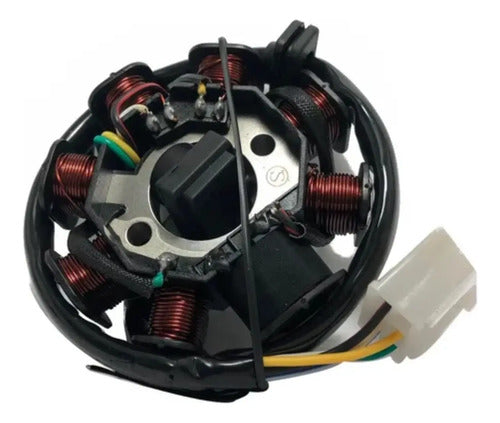 Magneto Estator com Bobina de Pulso Smartfox Shineray Jet 50 2014 a 2020