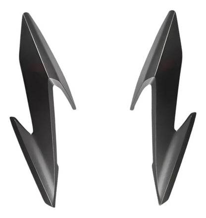 Par de Carenagens Laterais do Farol Paramotos Honda Cb 300f Twister 2023 a 2025 Cinza