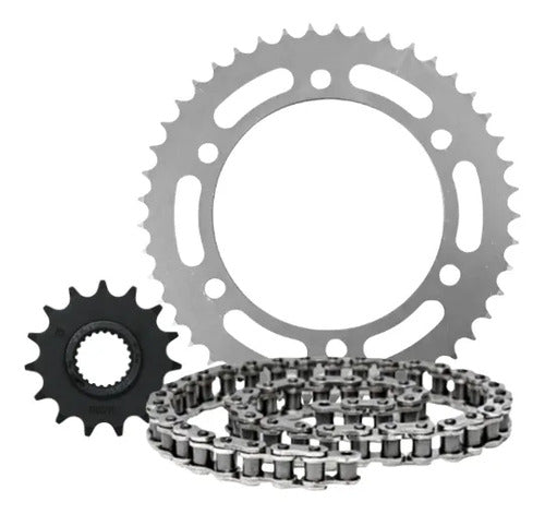 Kit Relação Iron sem Retentor Yamaha Fazer 250 2006 a 2017 428H 132L 45/15T