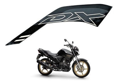Adesivo da Aba do Tanque Direita Yamaha Factor Dx 150 2025 Preto Metálico