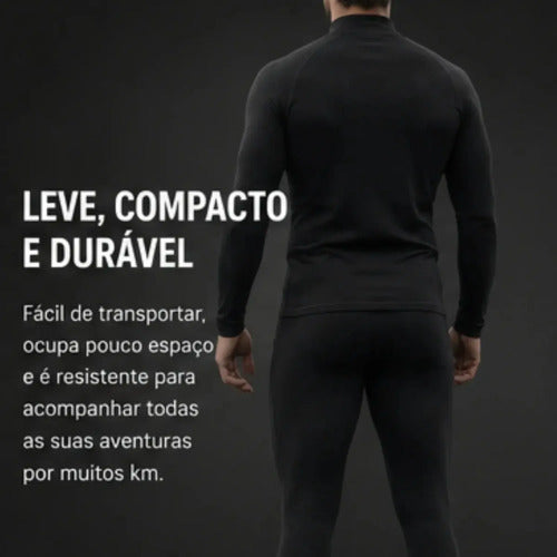 Calça Térmica Segunda Pele Curtlo Thermoskin Masculina Preto