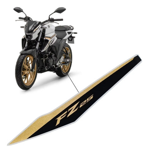 Adesivo da Carenagem Lateral do Farol Esquerda Yamaha Fazer Fz25 250 2025 Branco