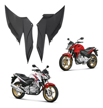 Par de Tampas Laterais Paramotos Honda Cb 300r 2009 a 2015 Preto