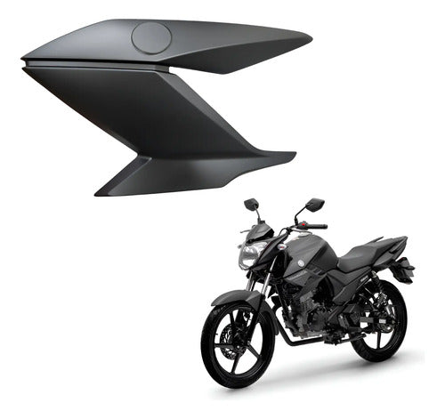 Tomada de Ar Esquerda Yamaha Fazer 150 2022 a 2025 Preto Fosco