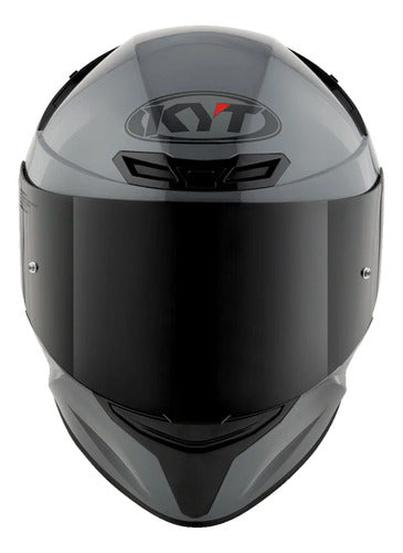 Capacete KYT TT-Course Solid Cinza Fosco Tamanho 58/M
