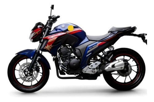 Capa do Tanque Esquerda Yamaha Fazer Fz25 250 2021 a 2023 Azul