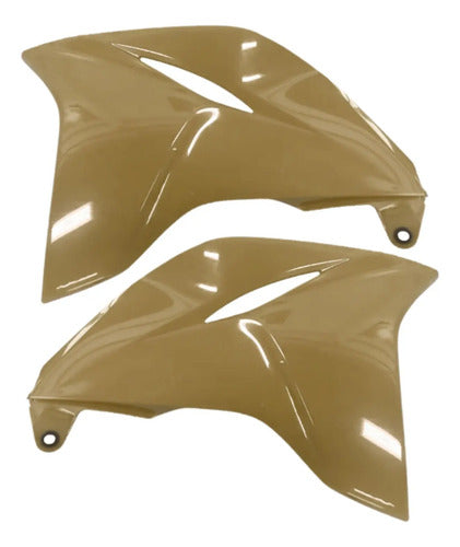 Par de Guias de Ar Abas do Tanque Paramotos Yamaha Lander 250 2020 a 2024 Bege