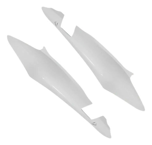 Par de Rabetas Laterais Paramotos Honda Xre 300 2016 a 2018 Branco