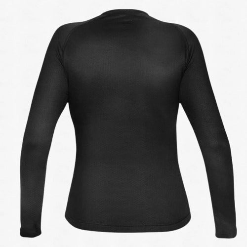 Camiseta Térmica Segunda Pele Curtlo Thermoskin Manga Longa Feminina Preto