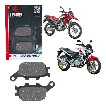 Pastilha de Freio Traseira Iron Honda Xre 300 2009 a 2018 Cb 300r 2009 em diante