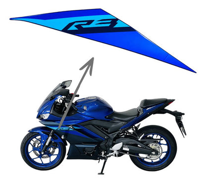 Adesivo Lateral Esquerdo Yamaha Yzf-R3 2025 Azul