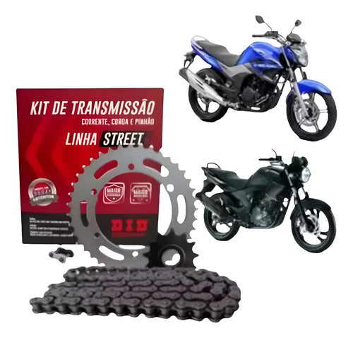 Kit Relação DID Premium com Retentor Yamaha Fazer 250 2006 a 2017 428 132L 45/15T