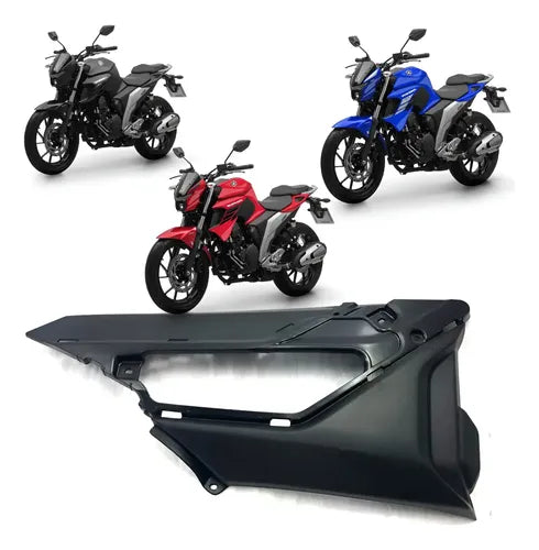 Tampa Lateral Esquerda Yamaha Fazer Fz25 250 2018 a 2024 Preto