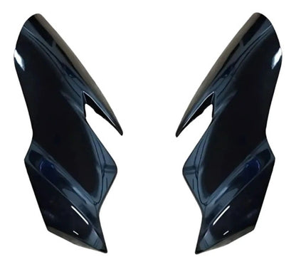 Par de Carenagens Laterais do Farol Paramotos Yamaha Fazer Fz25 250 2022 a 2024 Preto Metálico