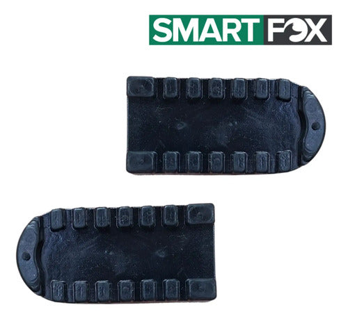 Par de Borrachas da Pedaleira Dianteira Smartfox Yamaha Xtz 125 Crosser 150 Lander Ténéré 250