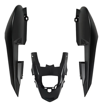 Rabeta Lateral Completa Paramotos Yamaha Fazer 150 2020 a 2024 Preto Fosco