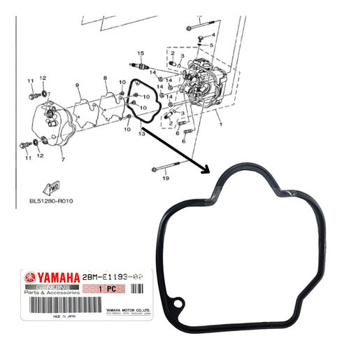 Gaxeta da Tampa do Cabeçote Yamaha Neo 125 2017 a 2025
