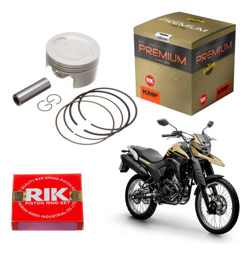 Kit Pistão com Anéis KMP Premium Yamaha Fazer Lander Ténéré 250 0,75 mm