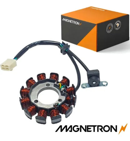 Magneto Estator com Bobina de Pulso Magnetron Honda Cg 125 Fan 2009 a 2015