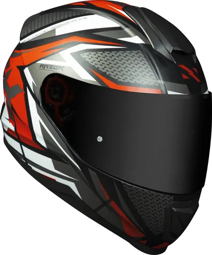 Capacete Norisk Razor Sharp Preto Vermelho Fosco