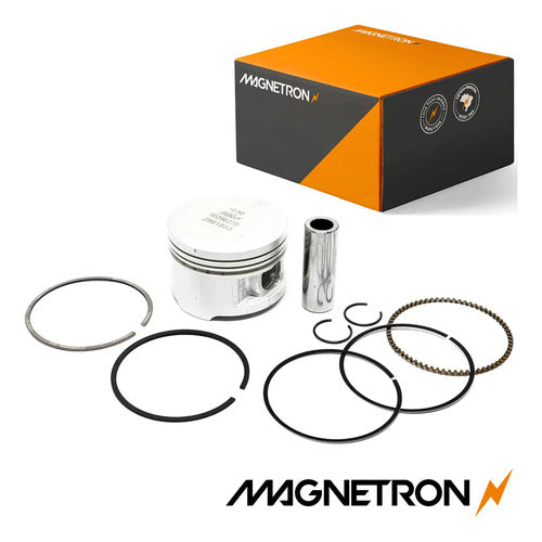 Kit Pistão com Anéis Magnetron Yamaha Factor 125 2000 a 2016 Xtz 125 2003 em diante 0,50 mm