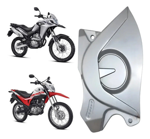 Tampa do Pinhão Paramotos Honda Bros 160 2015 a 2024 Xre 190 2016 a 2024 Prata