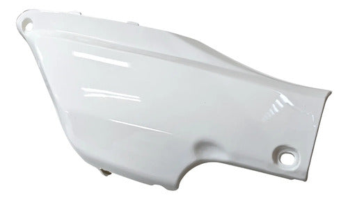 Tampa Lateral Direita Iron Shineray Phoenix 50 2011 a 2021 Xy 50q 2009 a 2021 Branco